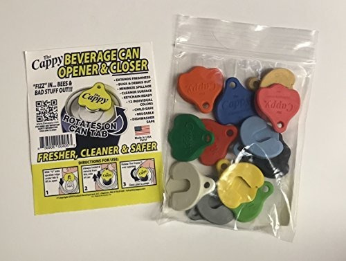 Abre Lata Y Cierra Bebidas Cappy - Pack 12 Colores