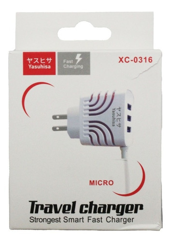 Cargador Micro 3 Usb V8 Travel Charger Xc-0316