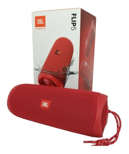 Parlante Jbl Flip 5 Portátil Con Bluetooth Red 110v/220v