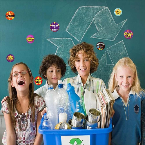 1500pcs Pegatizas De Recompensa Para Niños Pegatinas Motivad