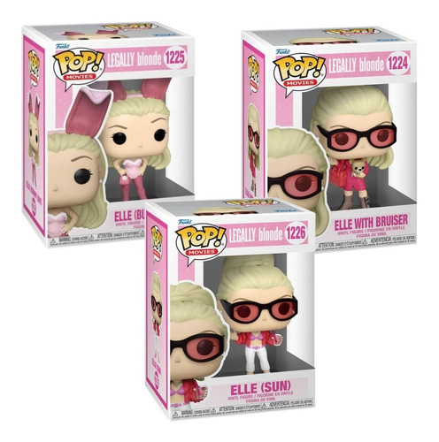 Funko Pop! Movies: Legalmente Rubias - Elle Woods 3 Pack