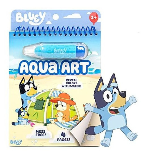 Bluey Aqua Art Pad, Color-con-water Book, Reusable Gch5f