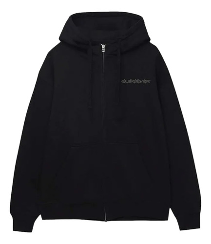 Campera Quiksilver Modelo Mikey Oversized Negro Exclusiva