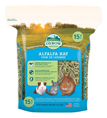 Oxbow Animal Health - Heno De Alfalfa Para Conejos, Cobayas