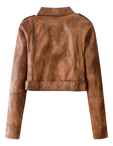 Campera Cuero Moto Biker Mujer Rockera Eco Motera Rocker