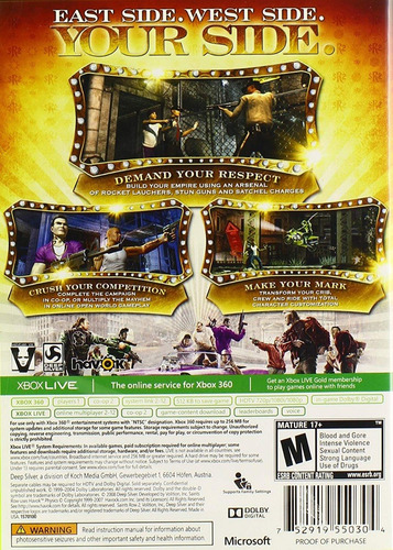 Saints Row 2 Xbox 360 Fisico Nuevo