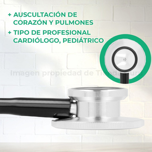 Imagen 4 de 6 de Estetoscopio Philco Medics Doble Campana 47mm Bk3002