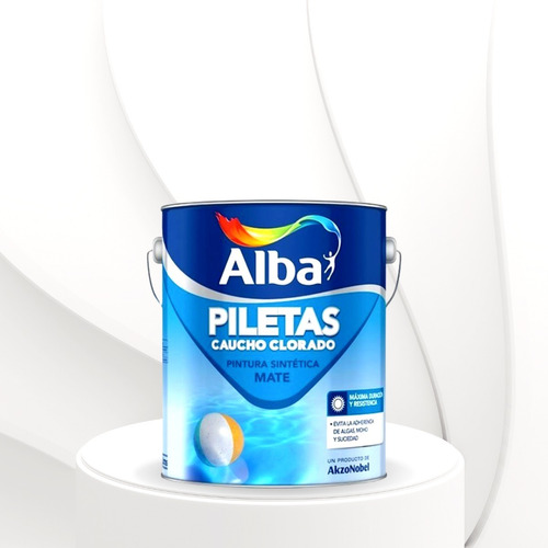 Pintura Para Piletas Caucho Clorado Alba X 4 Lts