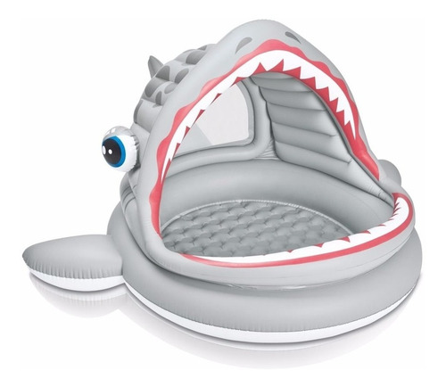 Piscina Para Niños Intex 57120 Diseño Tiburón Con Techo