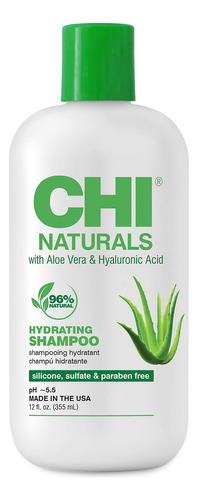  Chi Naturals Con Champú Hidratante De Aloe Vera, 12 Onzas