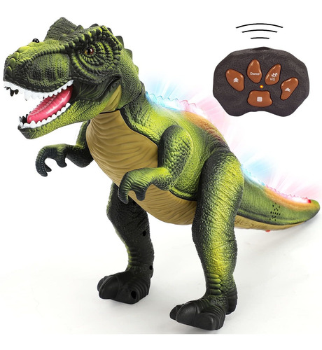 Juguete De Dinosaurio Con Control Remoto Y Sonido Realista D