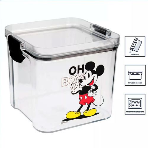 Recipiente Contenedor Hermetico Set 4pz Diseños Animados