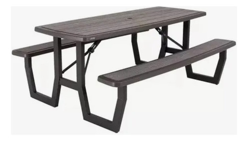 Mesa Plegable Para Picnic Color Marron, Lifetime