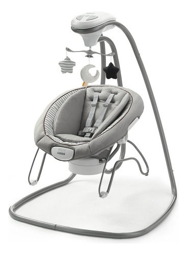 Silla Nido Duet Connect Swing Bouncer Britton 2 En 1 Color Gris