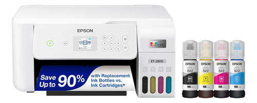 Epson - Impresora Ecotank Et- Inalámbrica, A Color, Todo E.