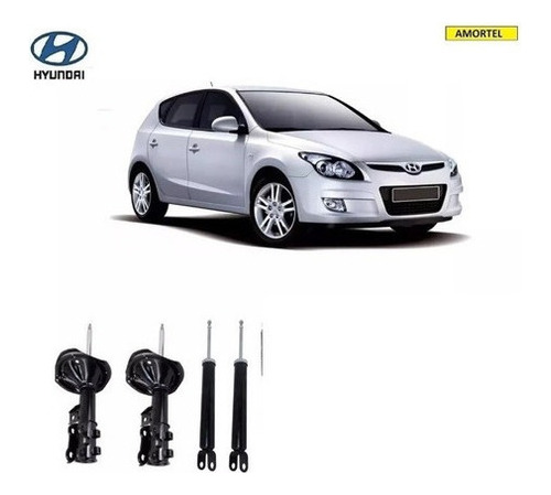 4 Amortecedores  Hyundai I30 07 08 09 10 11 12 