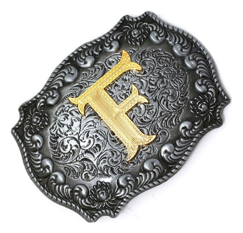 Hebilla De Cinturón De Vaquero Occidental Con Letras A-z