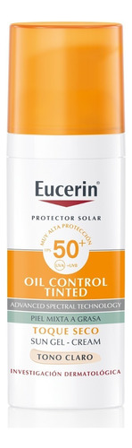 Eucerin Sun Oil Control Tinted Facial Tono Light Fps50+ 50ml