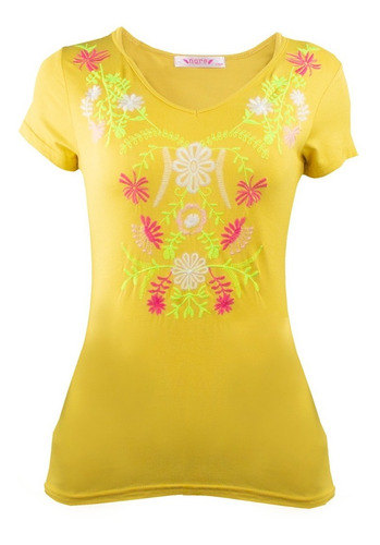 Set De 2 Blusas Playera Dama Talla Ch M-824-3
