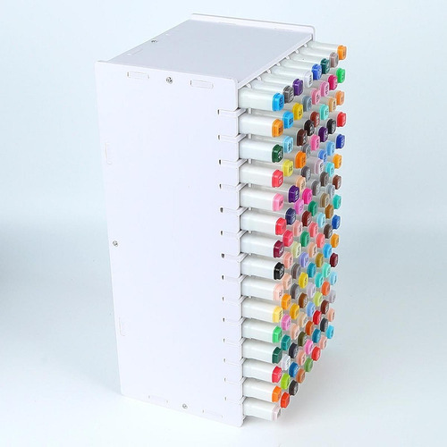Estante Para Marcadores Artísticos, 72holes 14x13x27.8 Cm