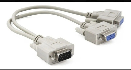 Cable Divisor De Vga Video Splitter 2 Monitores A La Vez  (Reacondicionado)