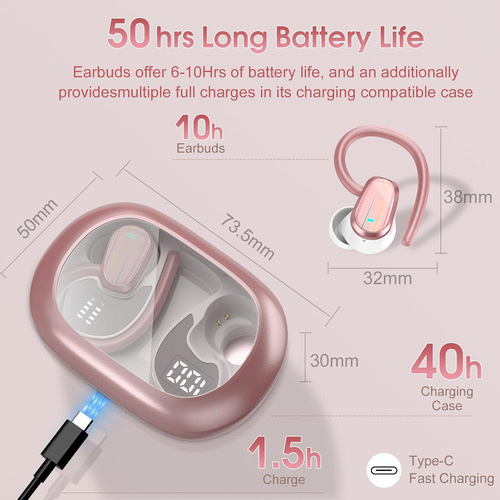 Auriculares Bluetooth 5.4 Oyib S75 Ergonomico