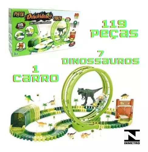 Pista Dinossauro Le com Carrinhos - Le biscuit