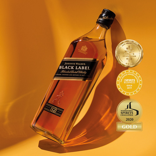 Imagen 8 de 10 de Whisky Johnnie Walker Black Label 12 Años 750ml