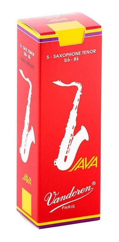 Cañas Saxo Tenor Vandoren Java Filed Red Cut 2