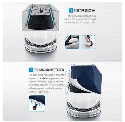 Paragua Para Auto Eléctrico Lanmodo Automático Con Remoto