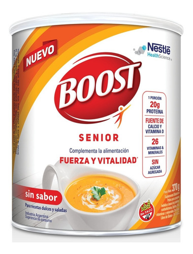 Boost Suplemento Nutricional Sin Sabor Lata X 370g