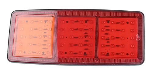 Faro Trasero Universal Rectangular 24v Led Rojo