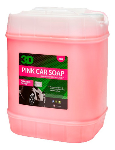 3d Pink Car Soap De 20l Shampoo Ph Neutro Espuma Activa