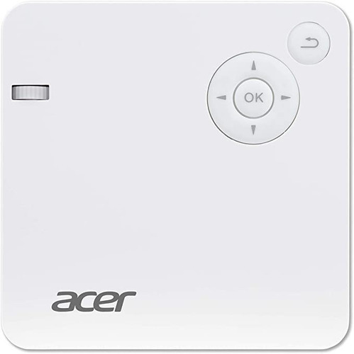 Projetor branco portátil Acer C202i Wi-Fi 300 lúmens branco