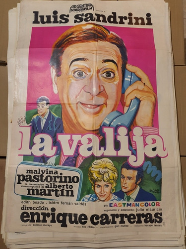 Afiche De Cine Original 1406- Luis Sandrini- La Valija