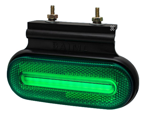 Faro Led Soporte Flexible Verde Camion Acoplado