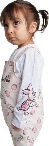 Conjunto Overol Playera Niñas Disney Winnie The Pooh 1157678 Rosa 1 Año
