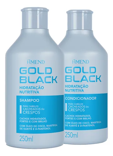 Amend Kit Gold Black Linha Hidratação Nutritiva | 2 Produtos