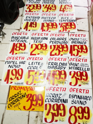 Imagem 5 de 5 de Cartazes De Ofertas Propagandas