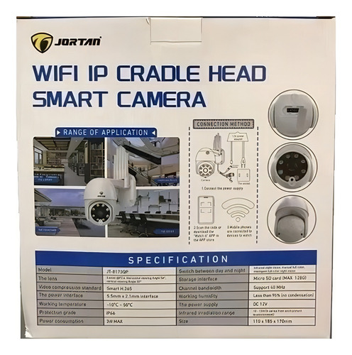 Wifi Ip Camera Ipc360 Wireless Sem Fio Speed Dome Full Hd Nf Branco
