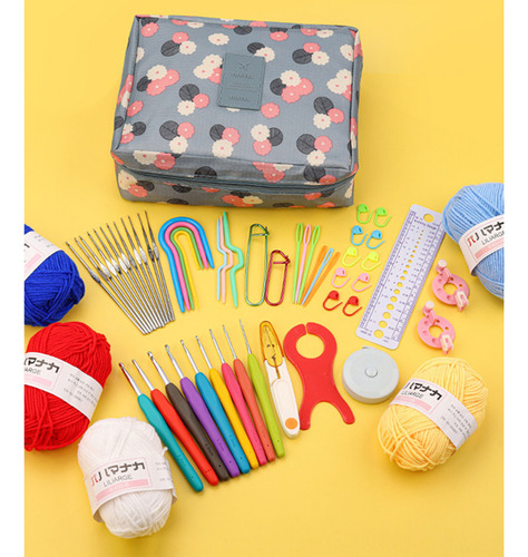 . Kit De Agujas De Ganchillo Y Accesorios De Punto Para