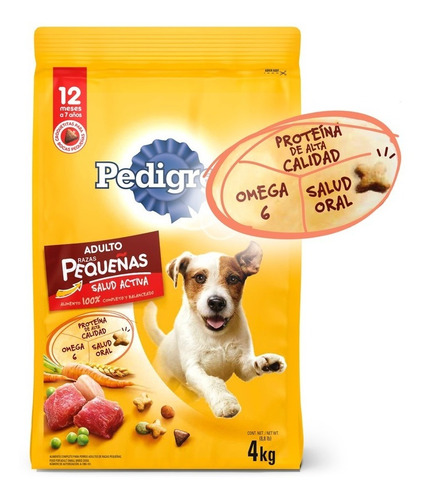 Alimento Para Perro Pedigree Raza Pequeña X 4kg