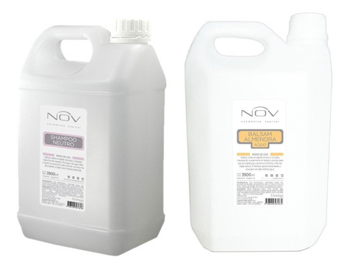 Kit Shampoo Neutro + Balsam Acondicionador Almendra Acido X 3900ml Nov 