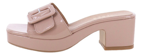Sandalias De Tacón Ancho Modernas Ajuste Con Hebilla Elo