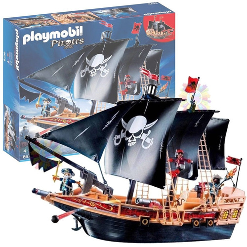 Playmobil Barco Pirata De Ataque Accesorios Juguete Original