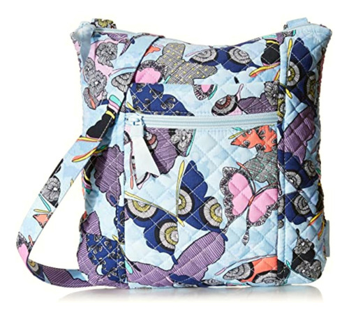 Vera Bradley Bolso Cruzado Hipster De Algodón, Butterfly By