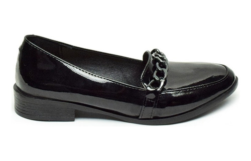 Mocasín Charol Negro 03 0007