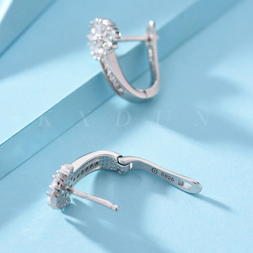Pa 2 Pares De Pendientes De Plata Pendientes, Cierres Para
