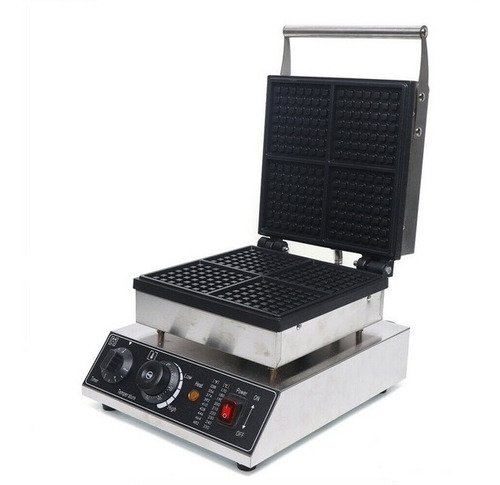 Maquina Wafflera Waffles  Industrial 4 Piezas Electrica