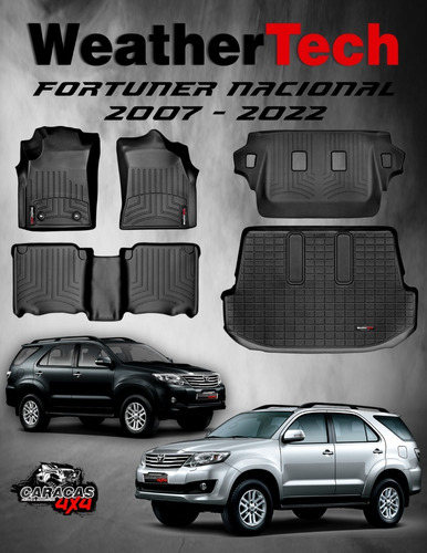 Weathertech Fortuner Nacional Beige - Negras